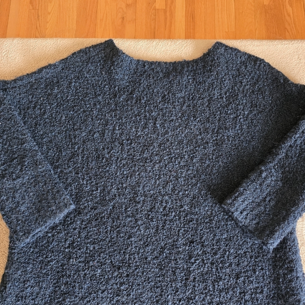 Zadig & Voltaire Athina Ma Oversized Textured Knit Wool Blend Sweater One Size - Picture 11 of 14